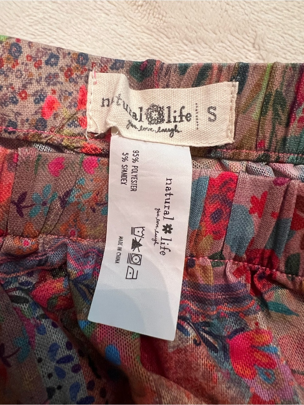 Boho Floral Tiered Palazzo Pants i - Picture 2 of 2